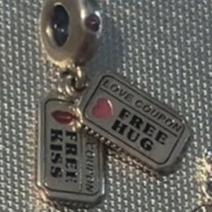 Silver Charm with Love Coupons pandora